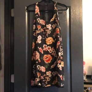 Open back floral dress